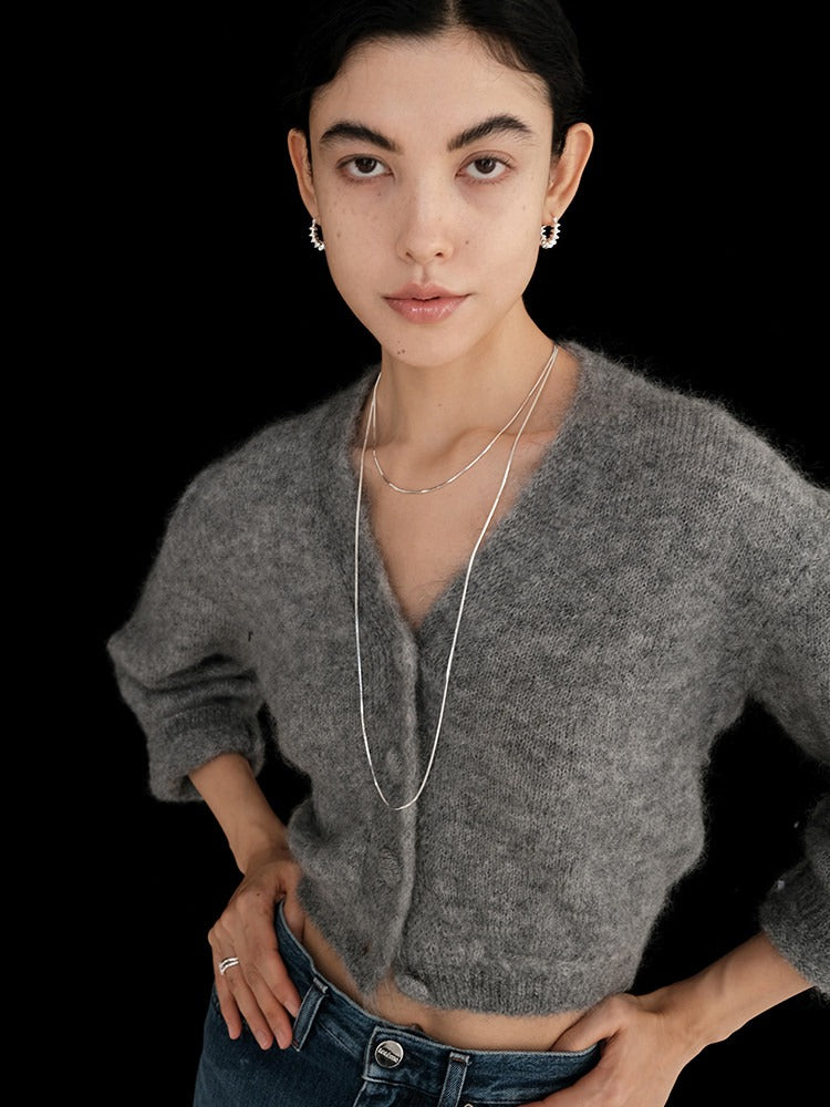 Silver Line Layered Necklace