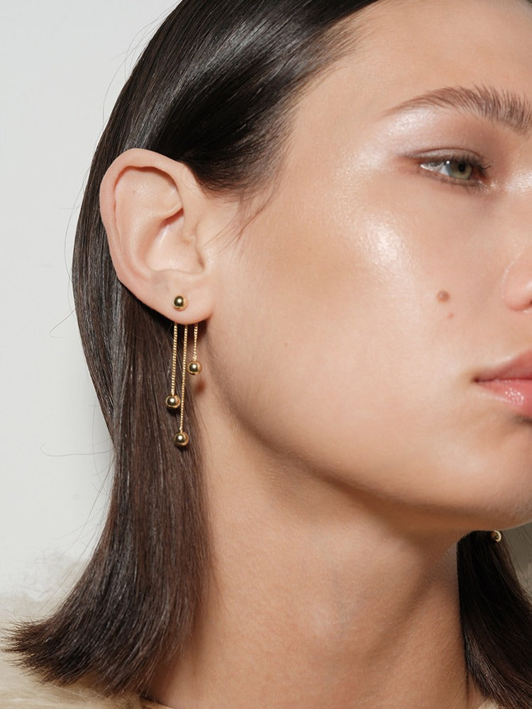 Cascade Sphere Drop Earrings