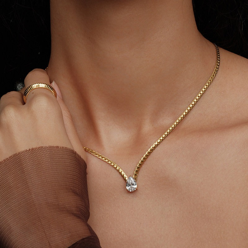 Solace Pear Necklace