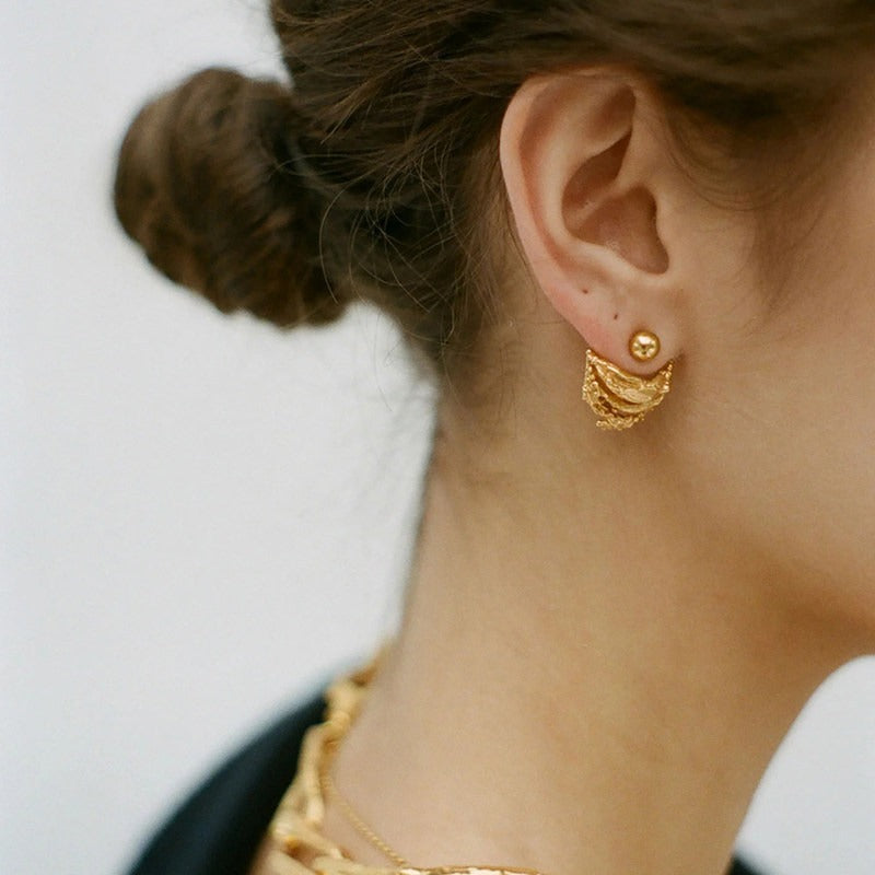 Aurelia Fan Stud Earrings