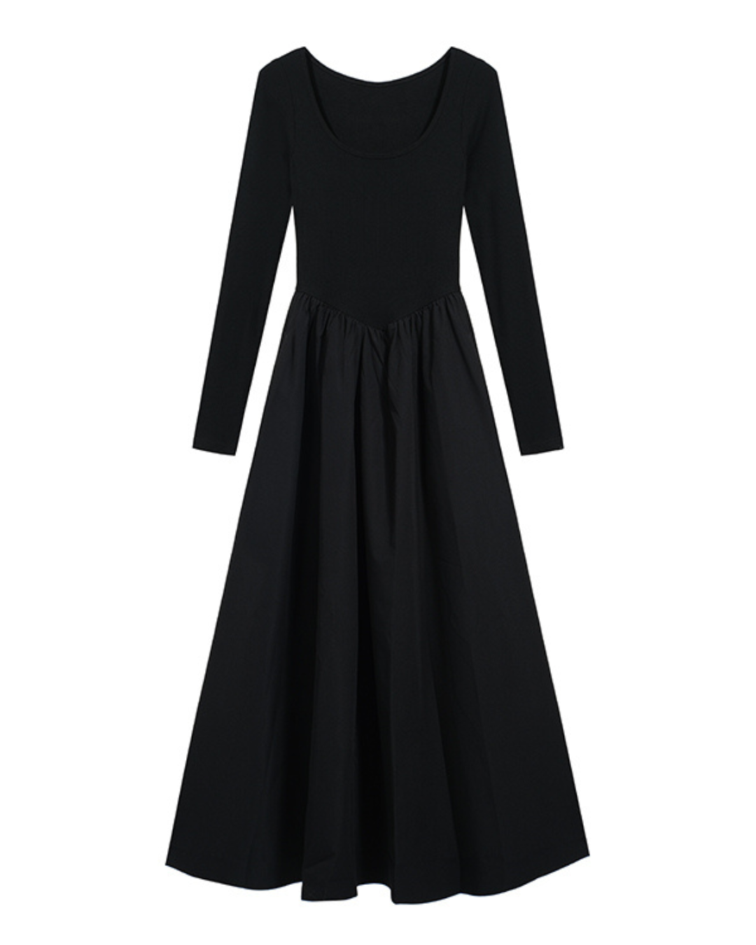 Poise Square-Neck Knit Dress