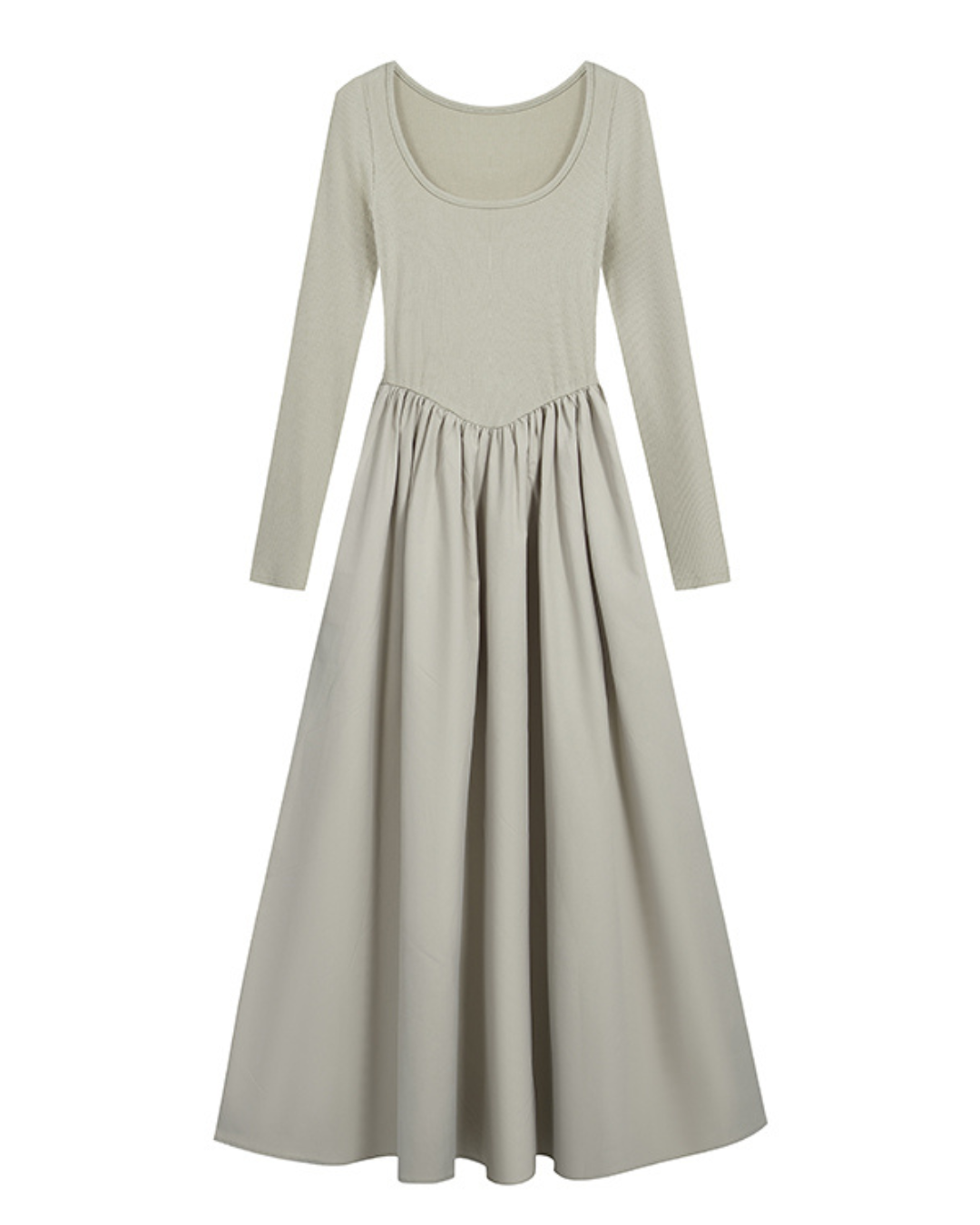 Poise Square-Neck Knit Dress