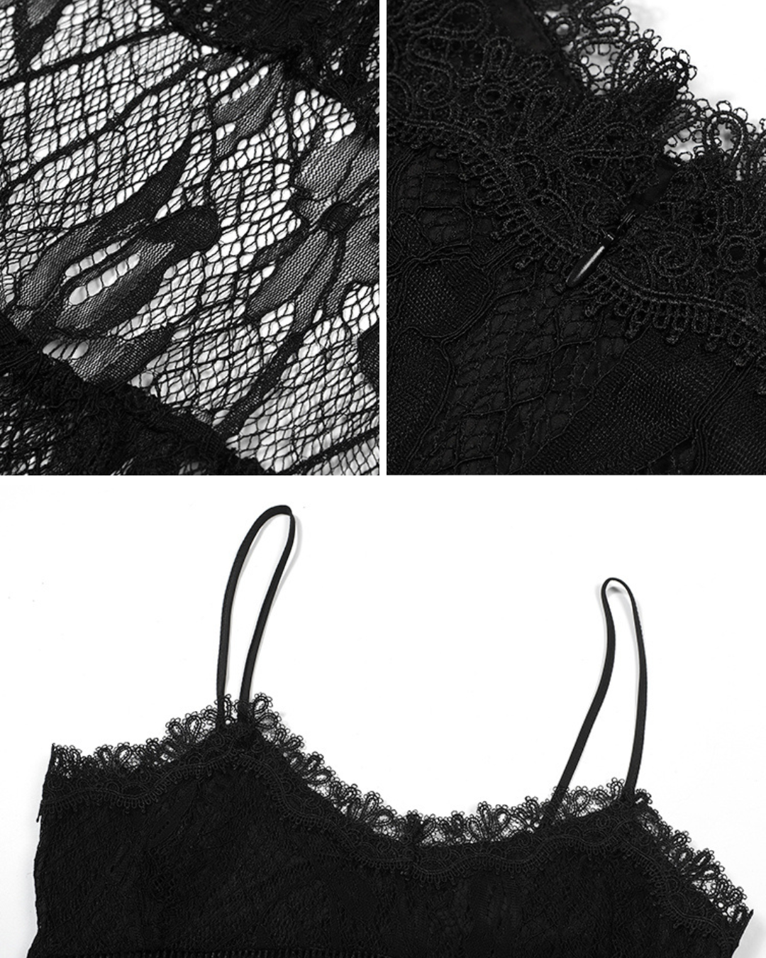 Noir Grace Lace Layered Maxi Dress