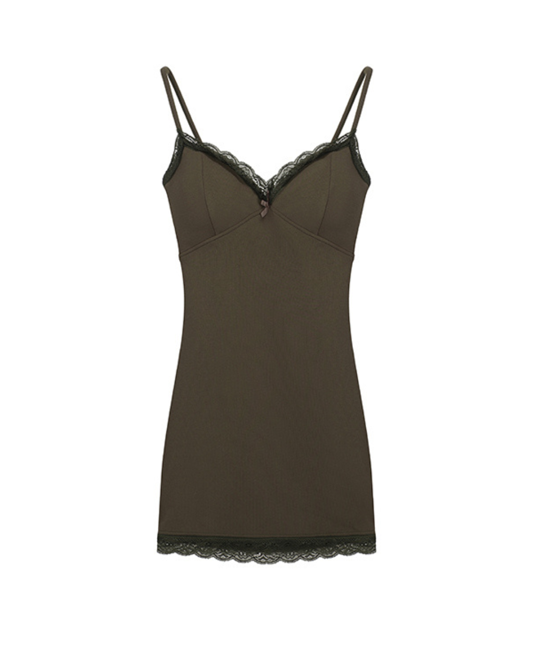 Mila Lace Trim Mini Dress