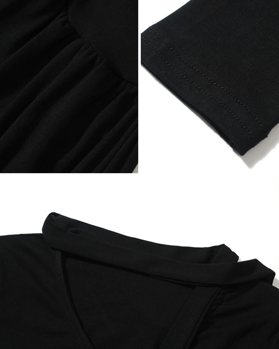 Serein Ruched V-Neck Maxi Dress