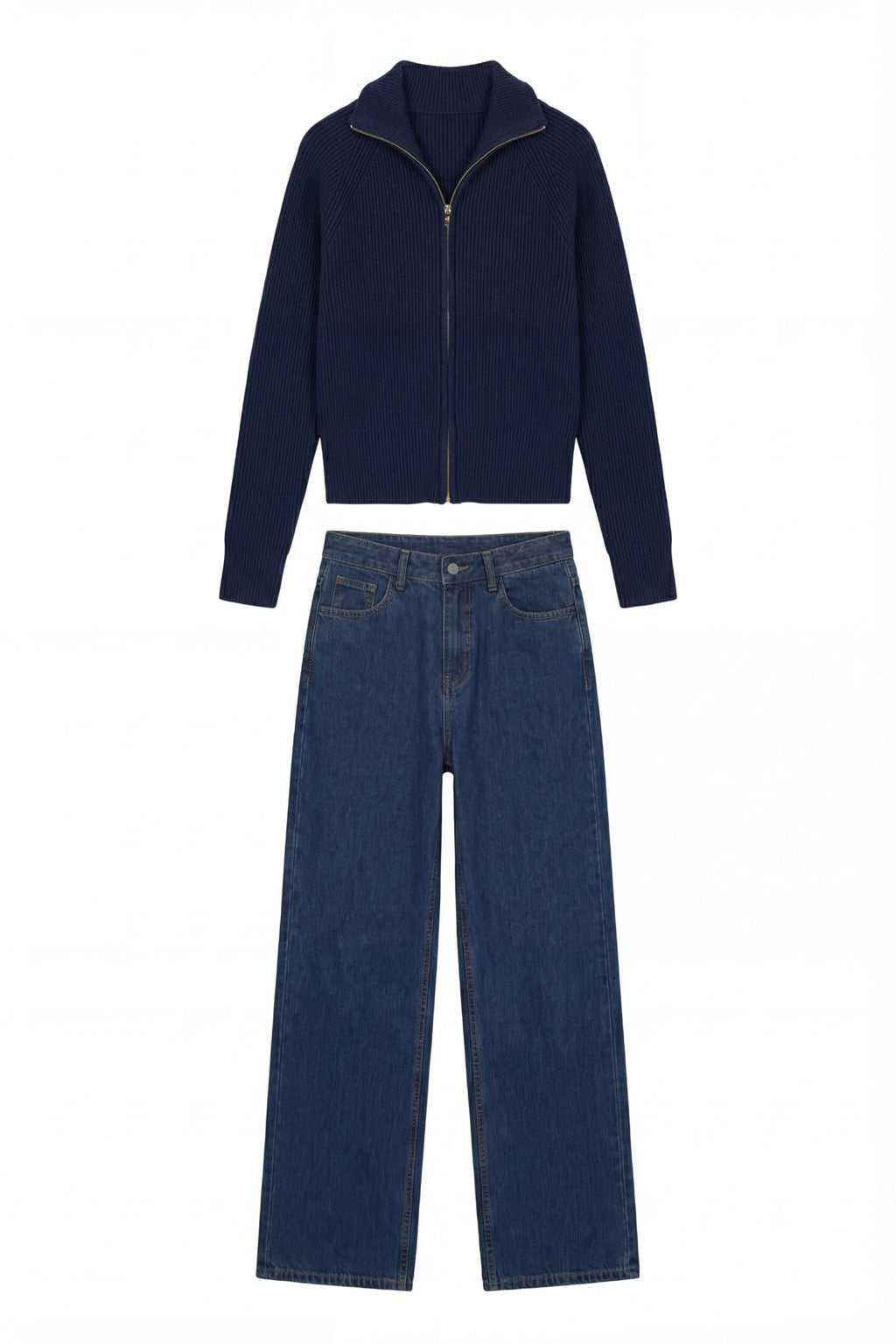 Lumiere Knit & Denim Set