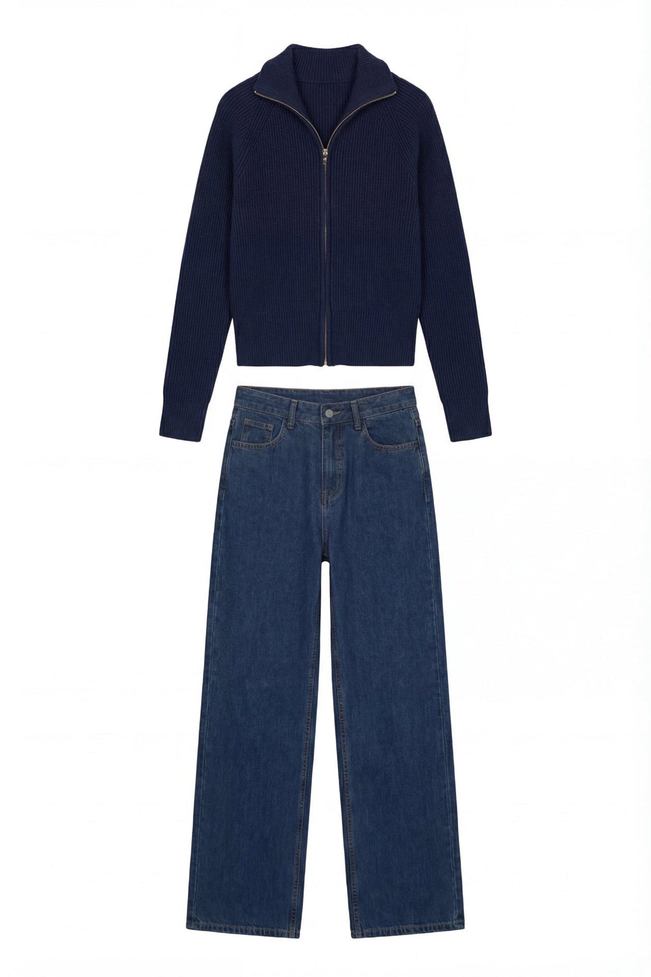 Lumiere Knit & Denim Set