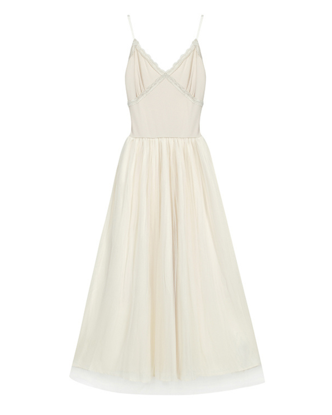 Amélie Mesh-Panel Slip Dress
