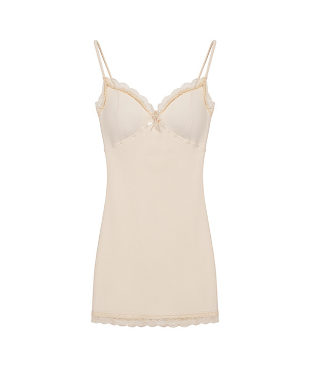 Mila Lace Trim Mini Dress