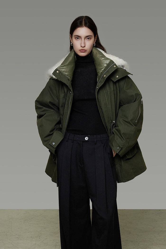 Urban Edge Puffer: Utility Chic Coat