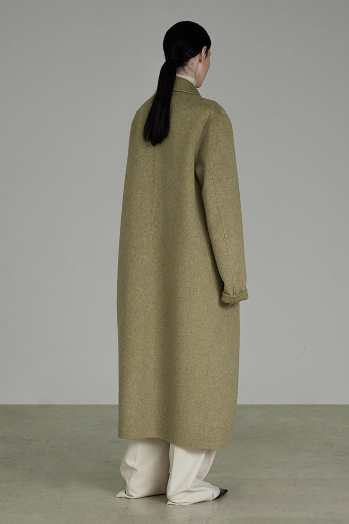 Quiet Luxury Wool Cashmere Coat