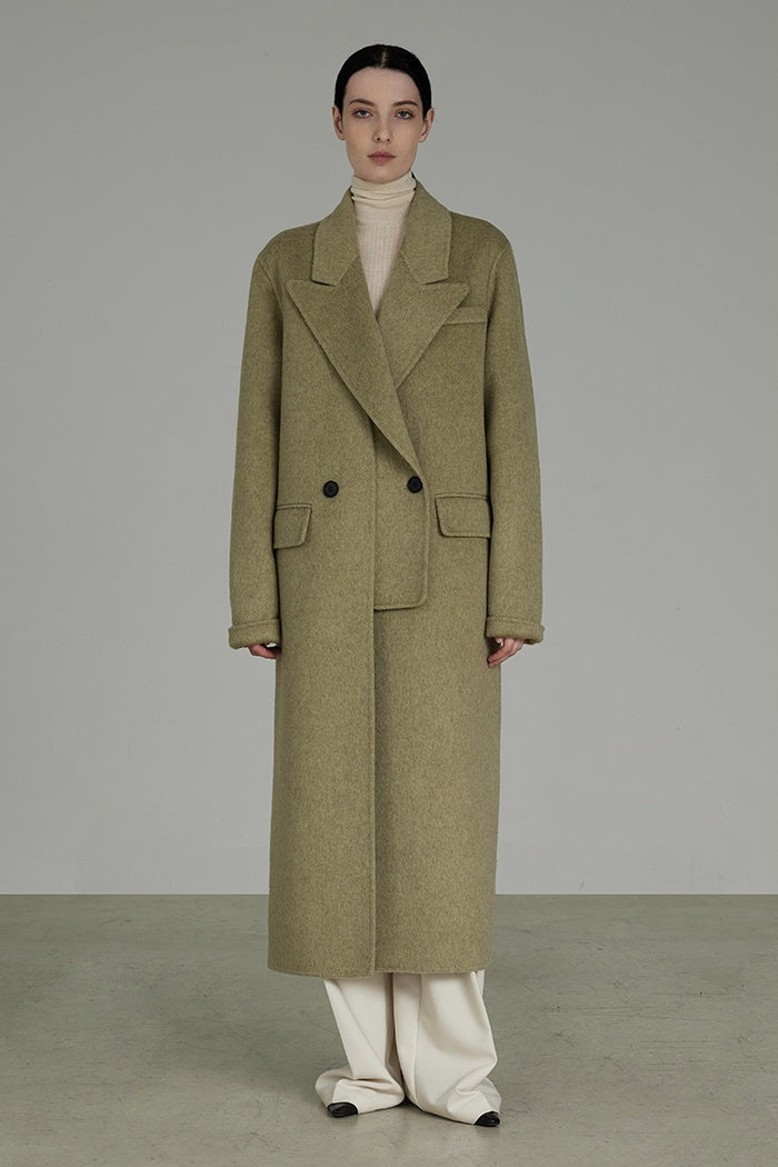 Quiet Luxury Wool Cashmere Coat