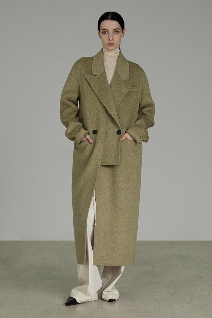 Quiet Luxury Wool Cashmere Coat