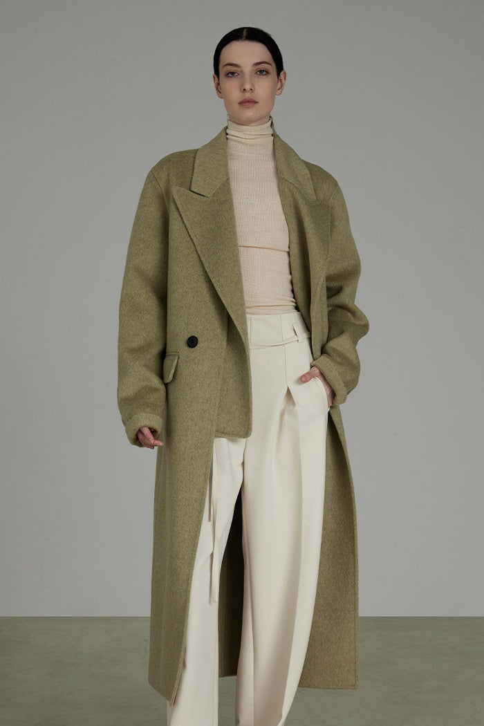 Quiet Luxury Wool Cashmere Coat