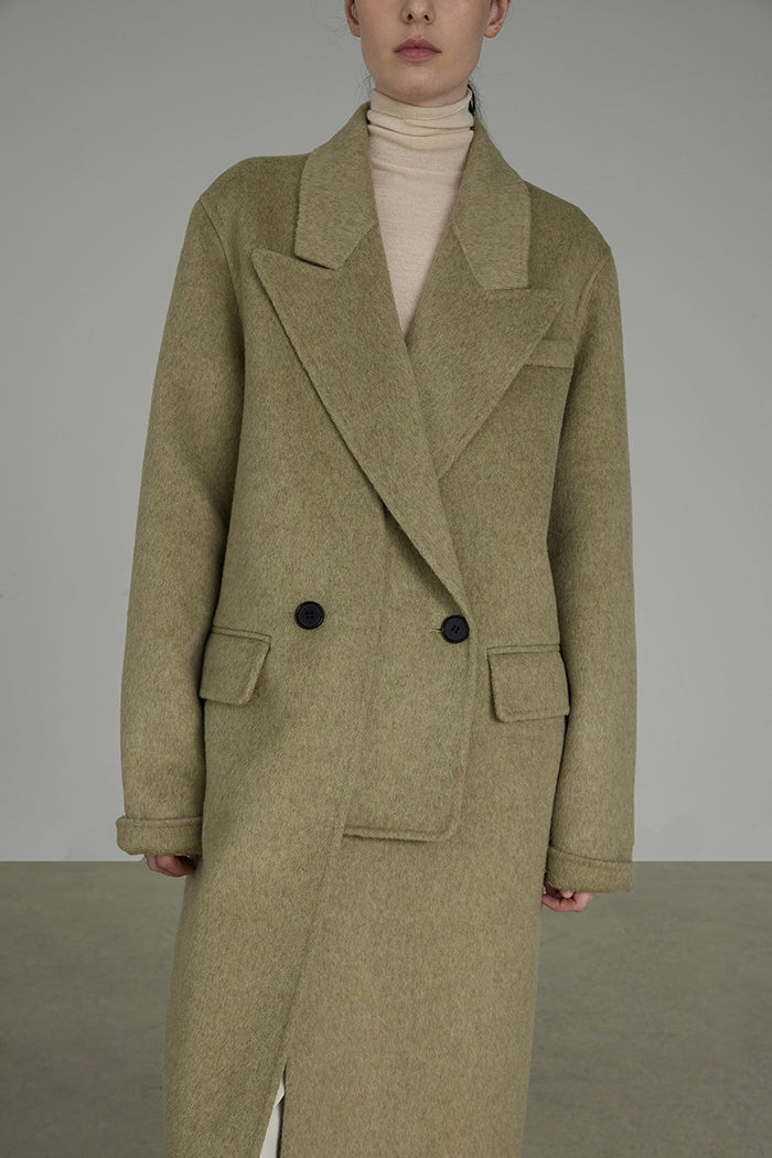 Quiet Luxury Wool Cashmere Coat