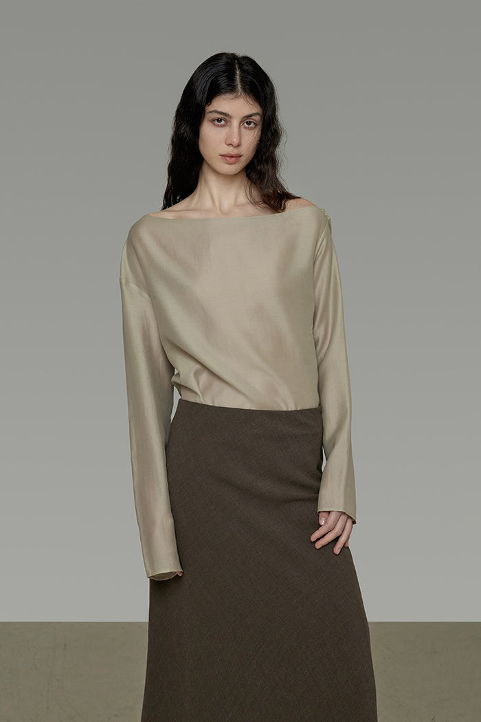 Whisper Silk Backless Blouse