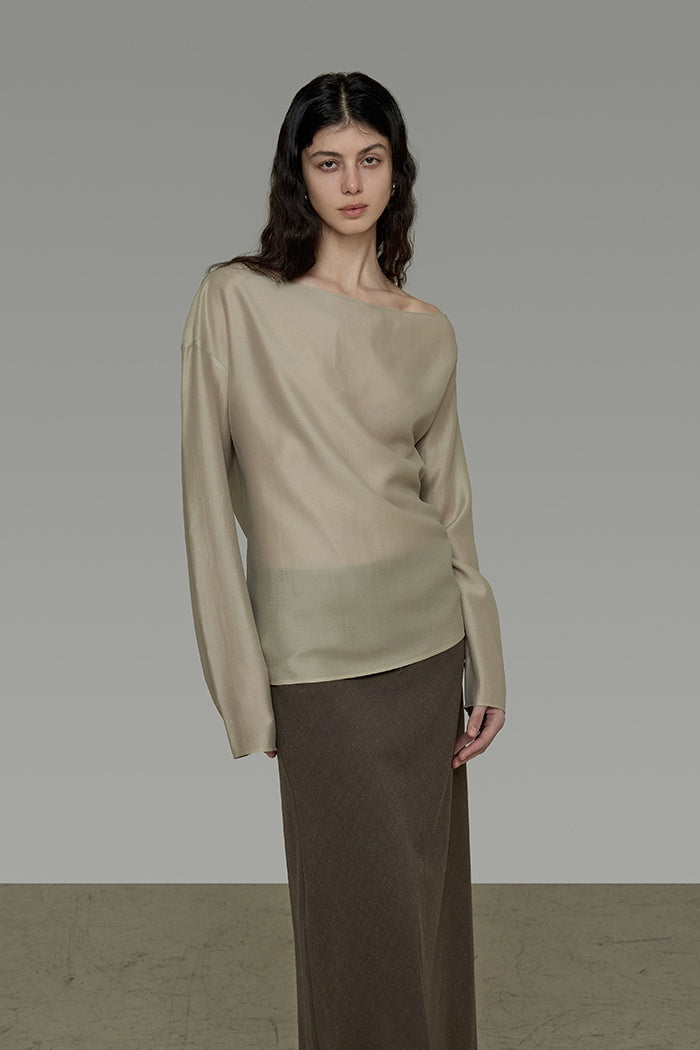 Whisper Silk Backless Blouse