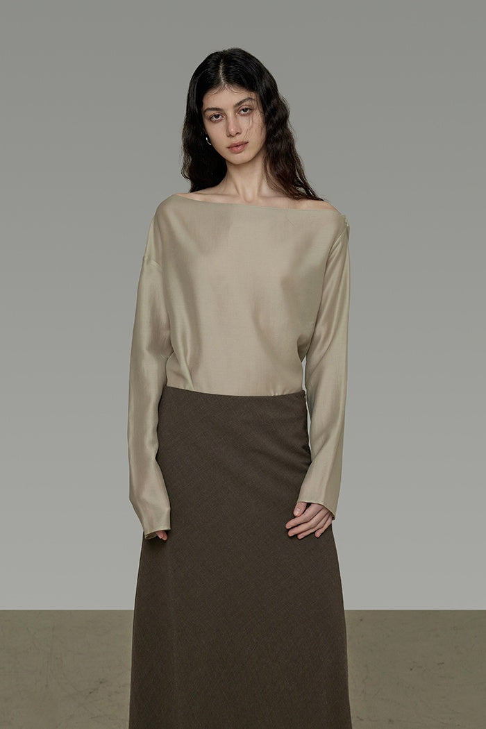 Whisper Silk Backless Blouse