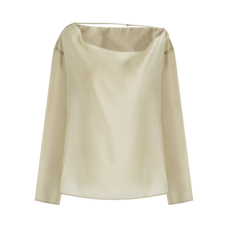 Whisper Silk Backless Blouse