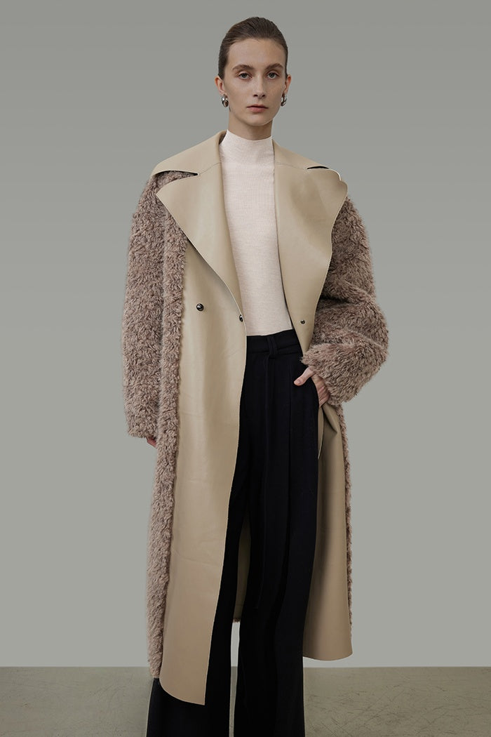 Effortless Luxe Shearling-Lined Coat