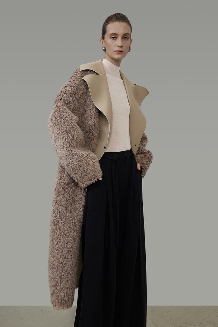 Effortless Luxe Shearling-Lined Coat