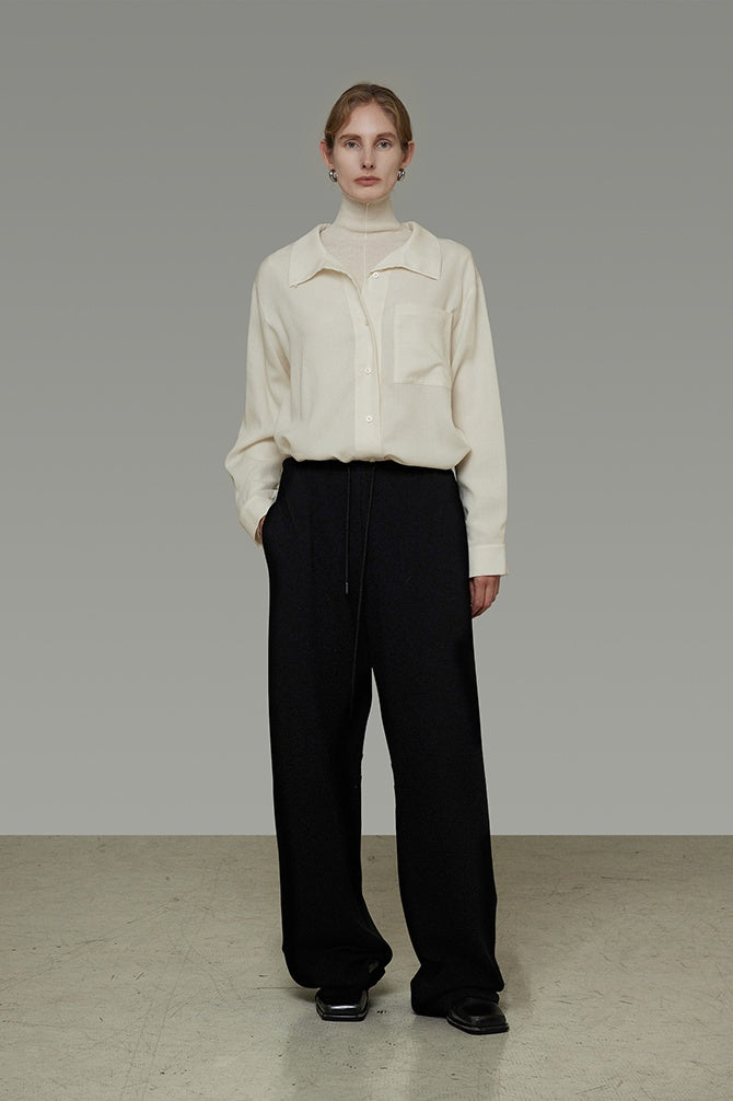 Unspoken Minimalist Collar Blouse