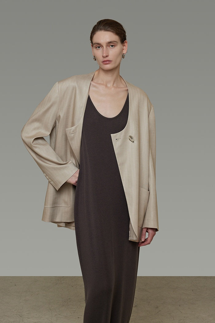 Effortless Drape Unstructured Blazer