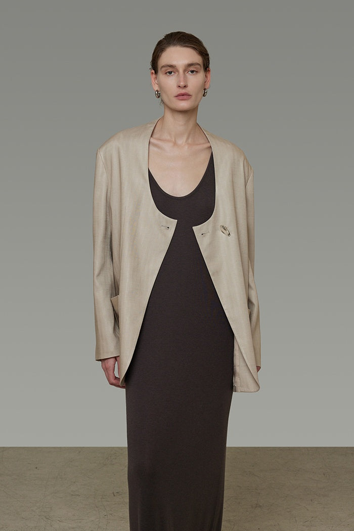 Effortless Drape Unstructured Blazer