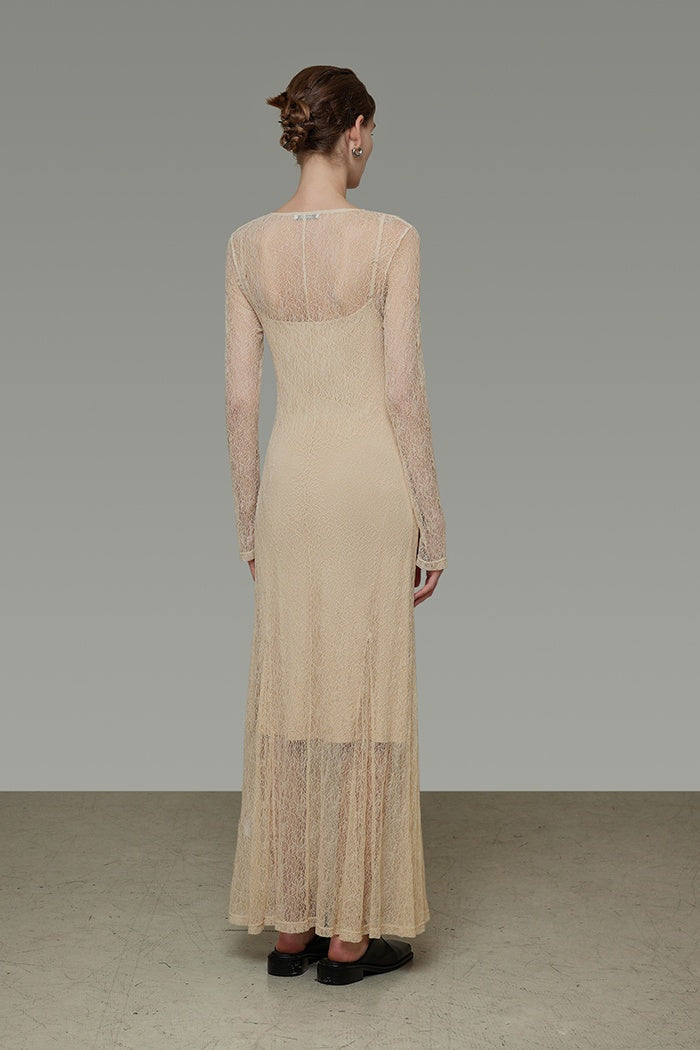 Whispered Elegance V-Neck Maxi Dress