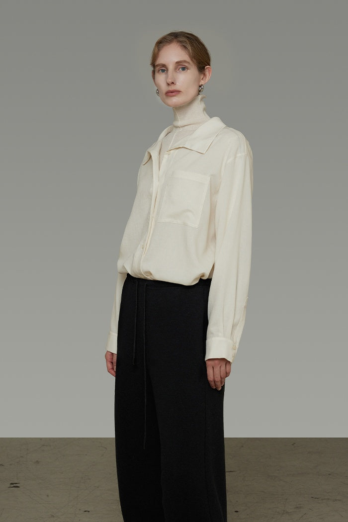 Unspoken Minimalist Collar Blouse