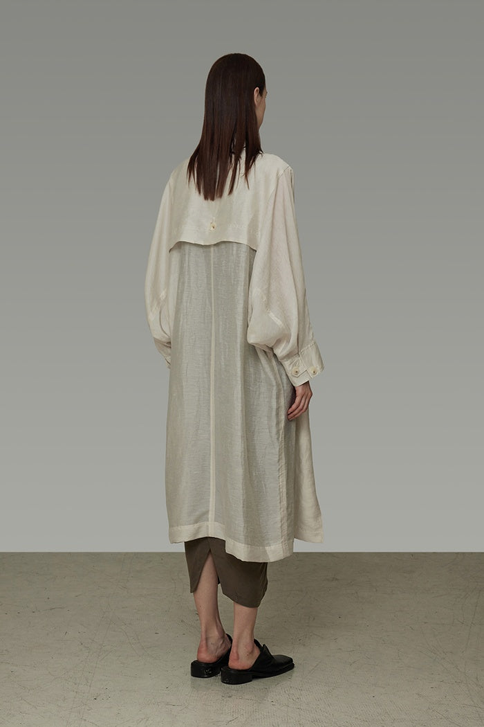 Architectural Drape Trench Coat