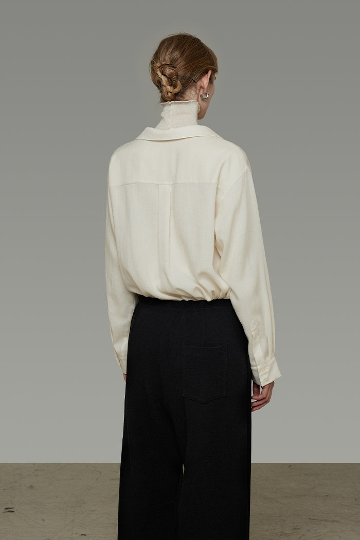 Unspoken Minimalist Collar Blouse