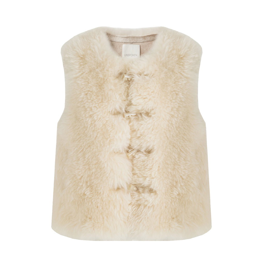 Minimalist Faux Fur Vest