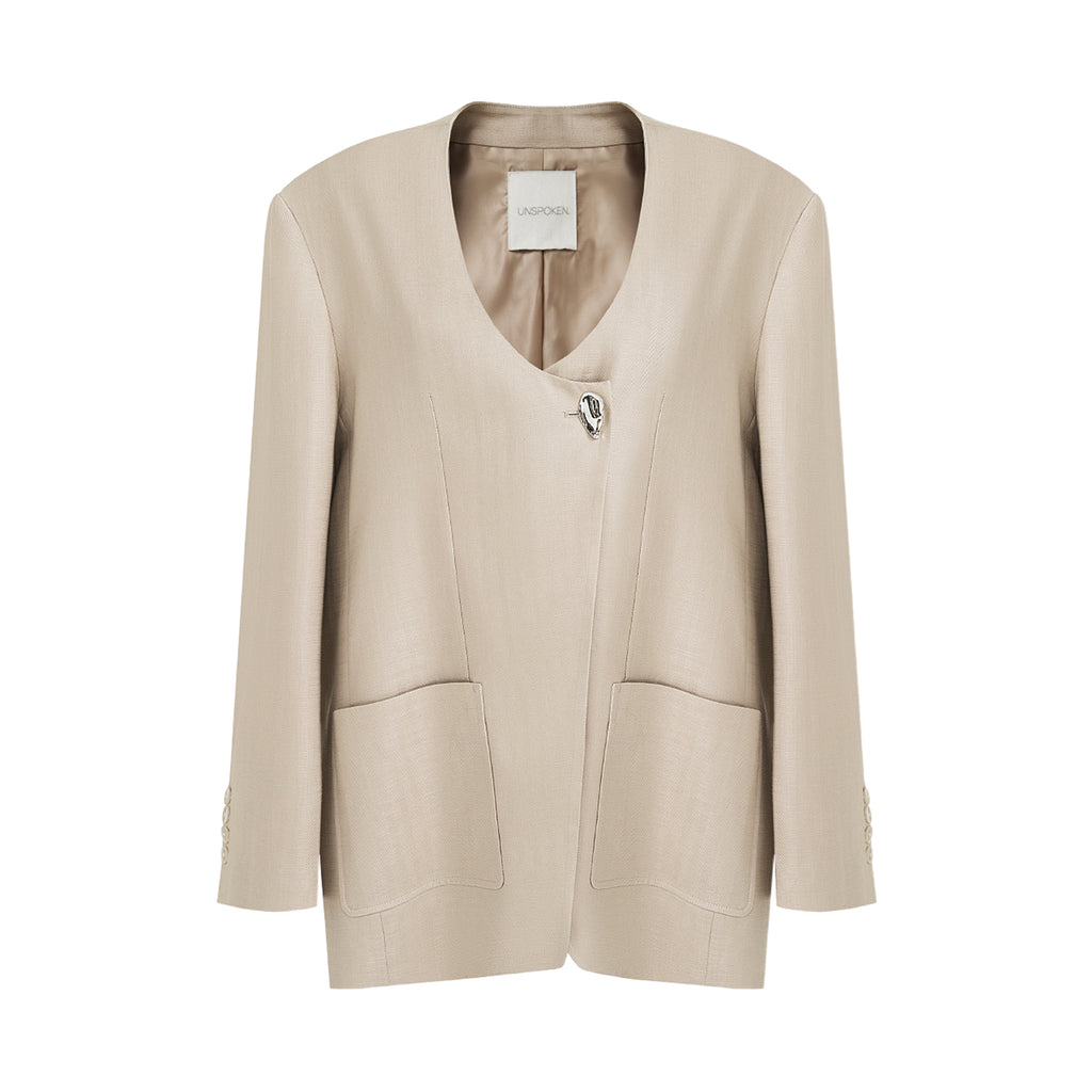 Effortless Drape Unstructured Blazer