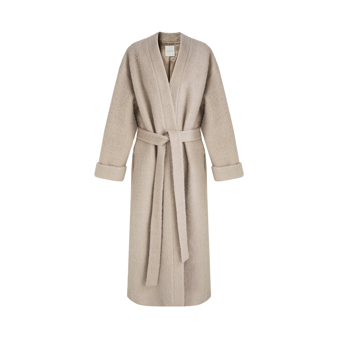 Effortless Wool Wrap Coat