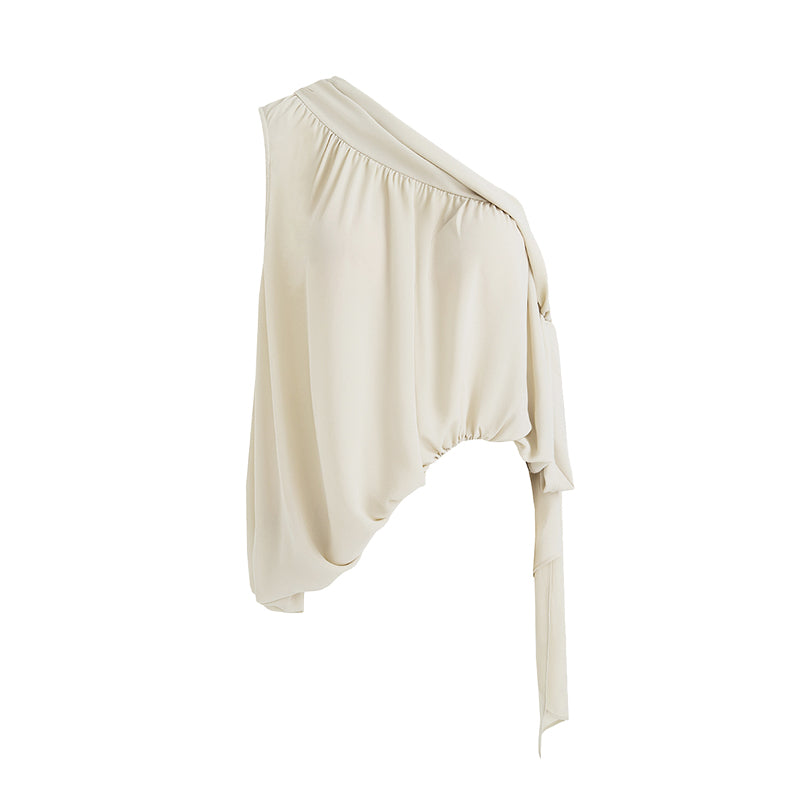 Asymmetric Drape & Flow Top