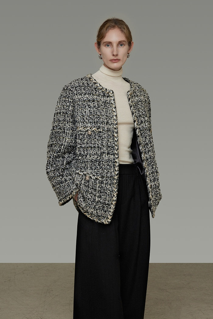 Sculpted Texture Professional Jacket