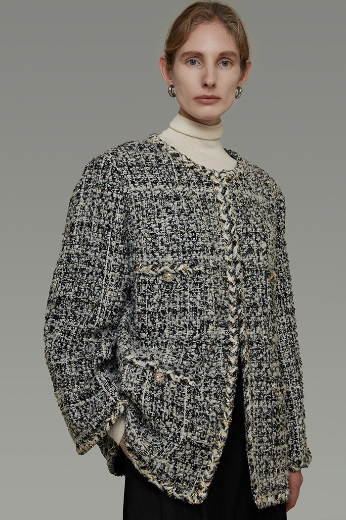 Sculpted Texture Professional Jacket