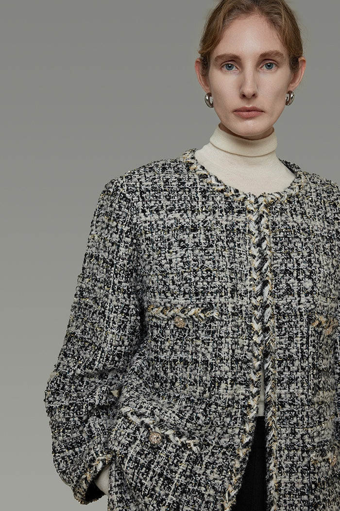 Sculpted Texture Professional Jacket