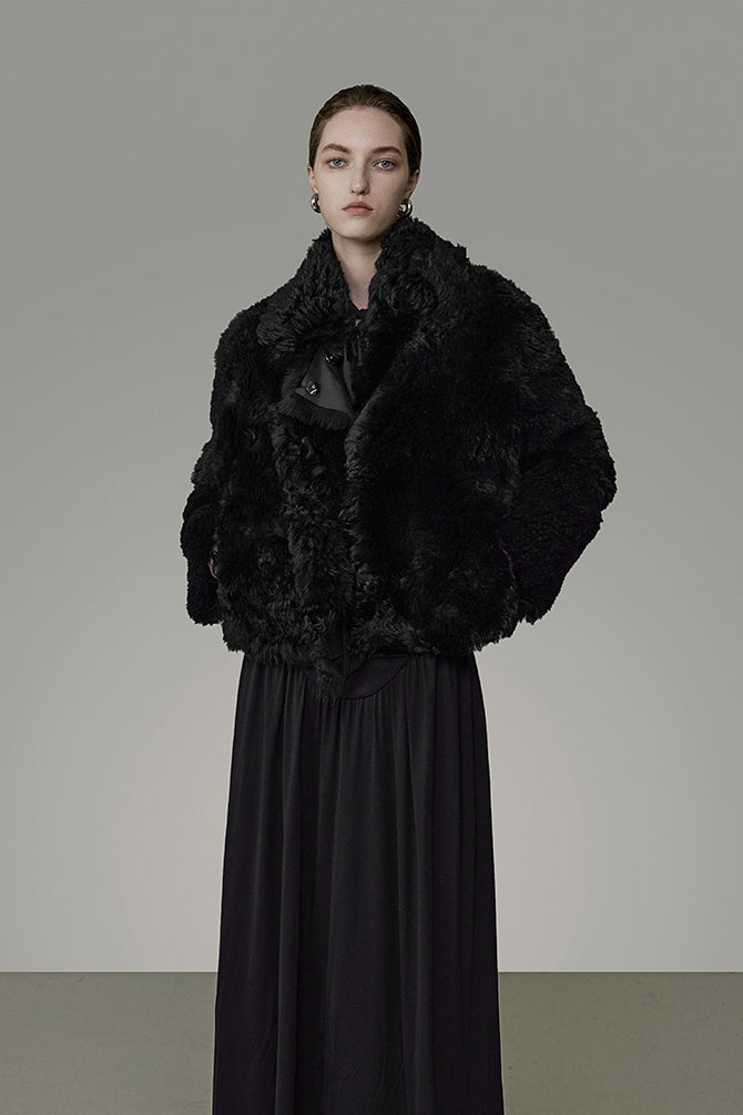 Chic Statement Shearling Moto Jacket