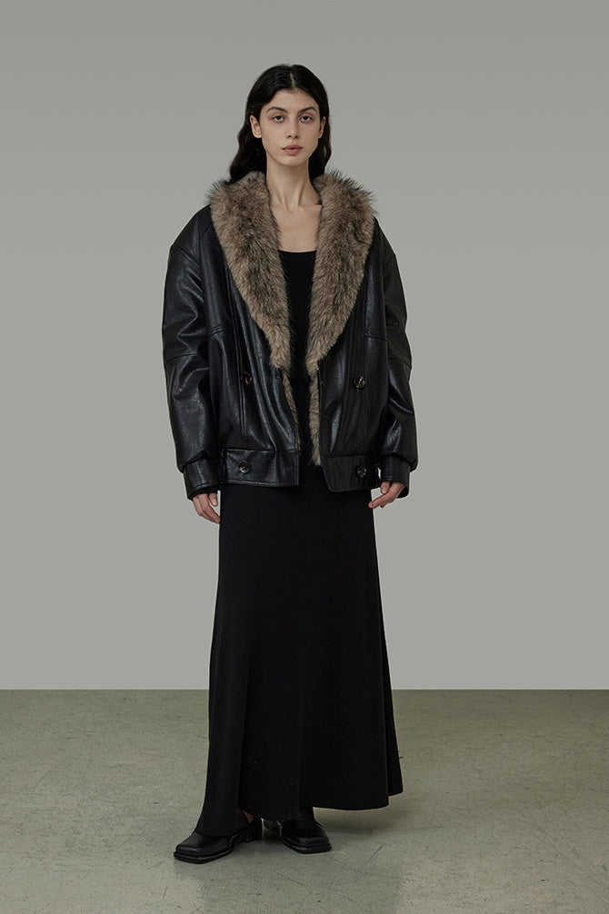 Urban Luxe Shearling Short Coat