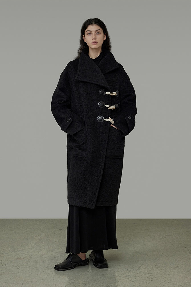 Structured Elegance Wool Blend Coat