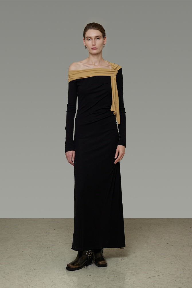 Asymmetric Knit Dress - Modern Muse