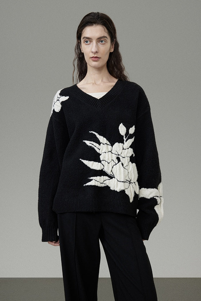 Understated Elegance V-Neck Knit