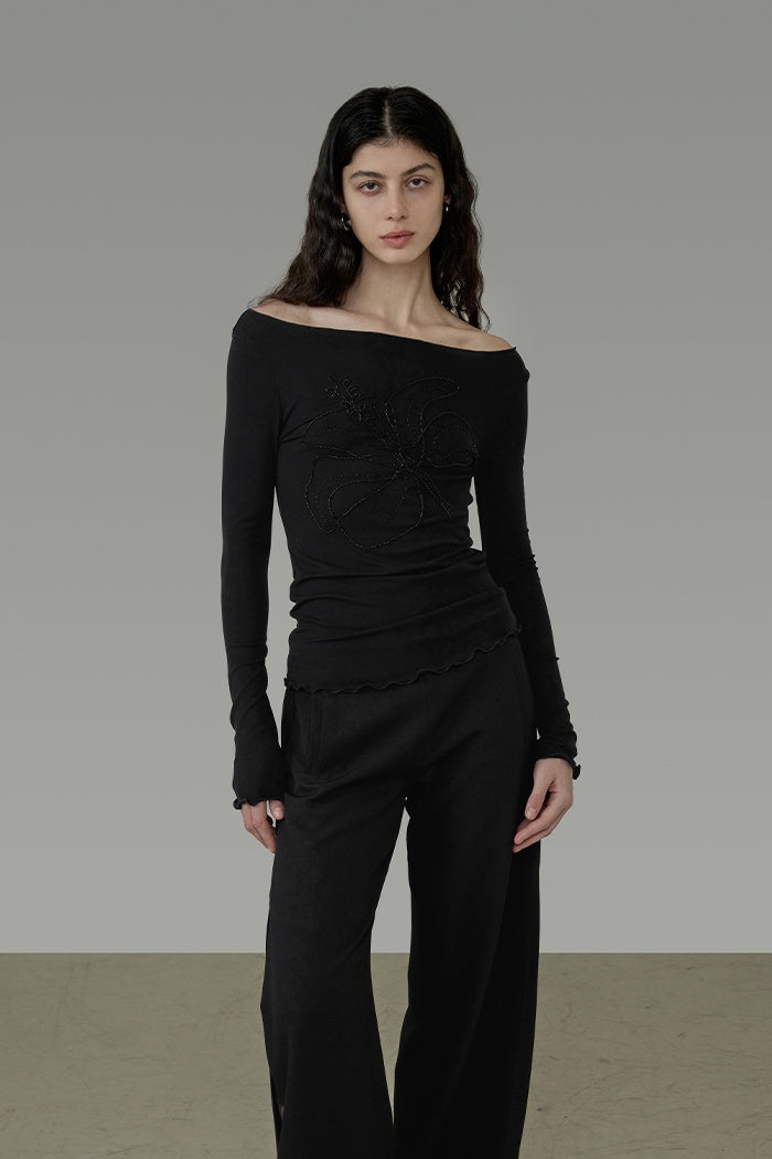 Chic Off-Shoulder Knit Top