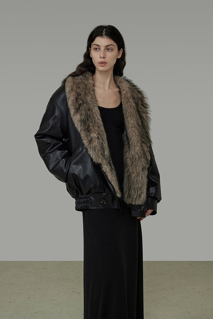 Urban Luxe Shearling Short Coat
