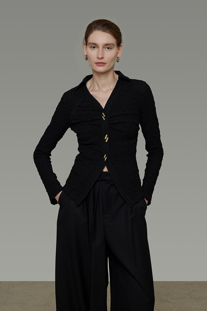 Chic Knit Top: Effortless Office Edge