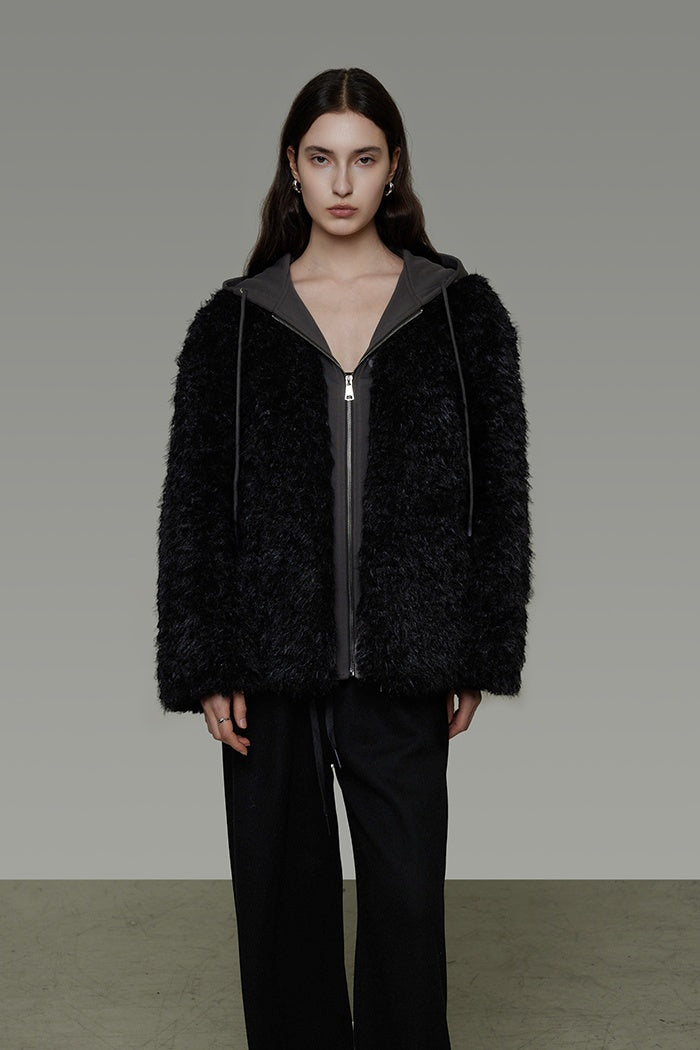 Effortless Layered Faux Fur Coat