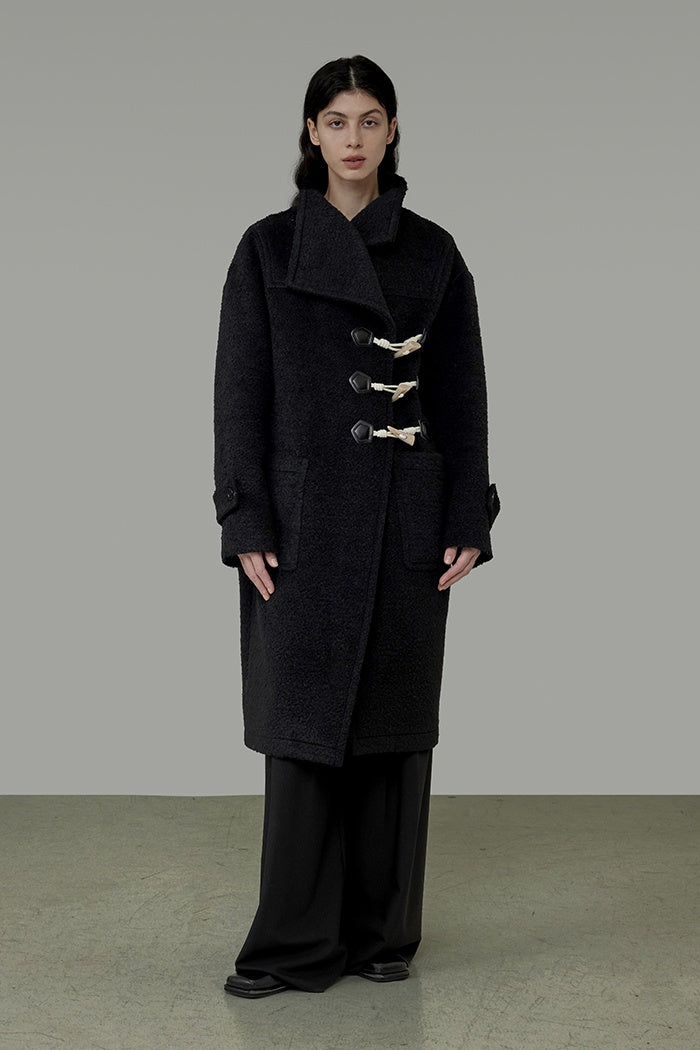 Structured Elegance Wool Blend Coat