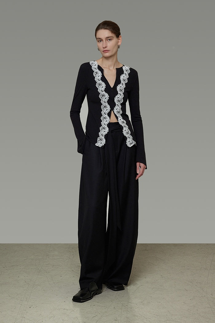 Whispered Lace Knit Top